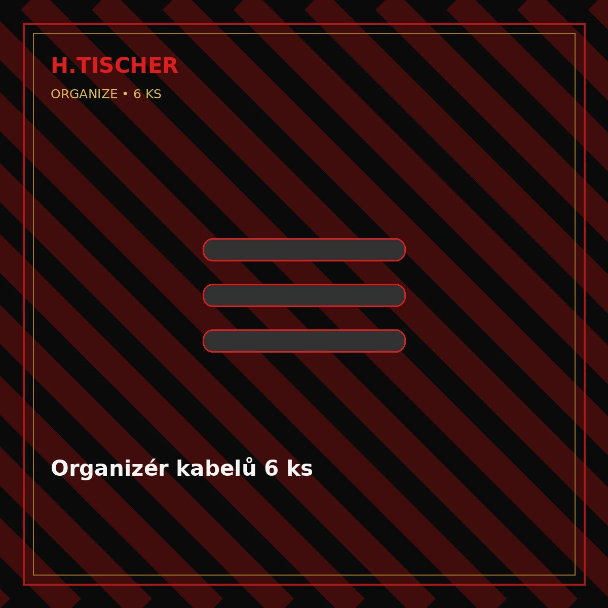 Organizér kabelů 6 ks