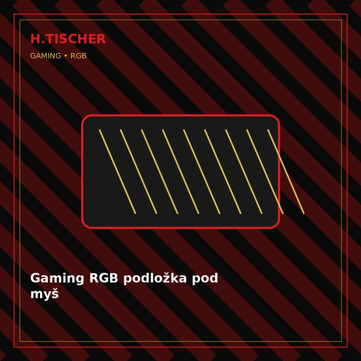 Gaming RGB podložka pod myš