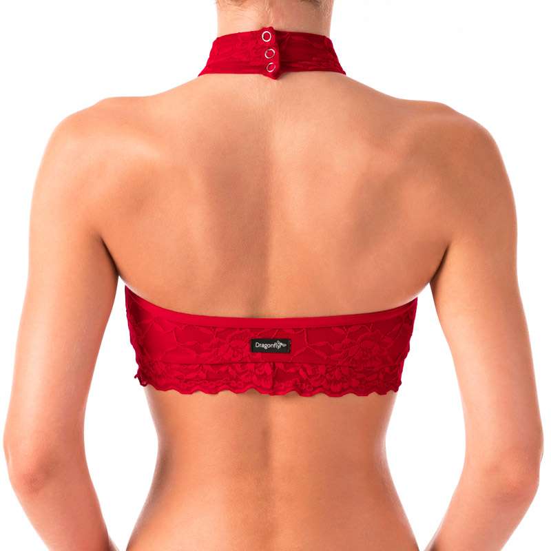 Halter Neck Sports Bra with Lace – Lisette