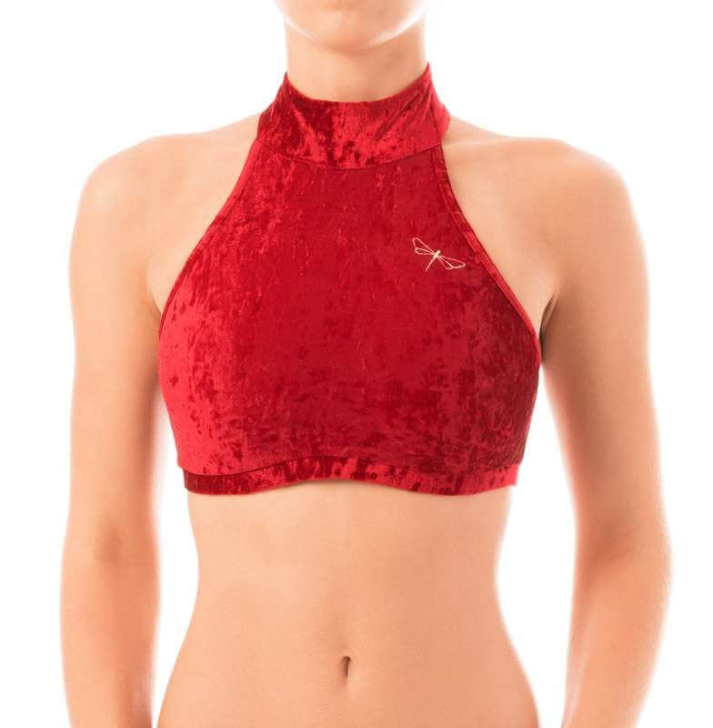 Velvet Halter Top Sports Bra – Lisette